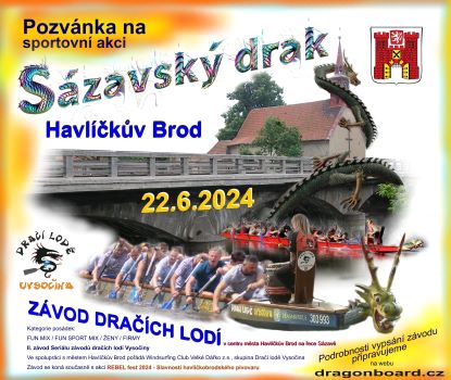 Sézavský drak Havlíčkův Brod - pozvánka